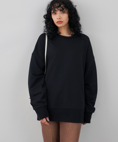 Auntie Rosa Holiday(アンティローザホリデー)の「オーバーサイズカラースウェットプルオーバー(スウェット・レディース・ホワイト/ブラック/オレンジ/グレー/カーキ/パープル・FREE)」の15枚目の写真