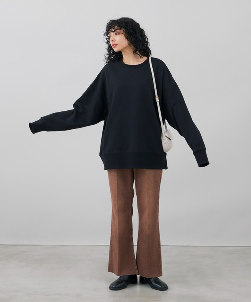 Auntie Rosa Holiday(アンティローザホリデー)の「オーバーサイズカラースウェットプルオーバー(スウェット・レディース・ホワイト/ブラック/オレンジ/グレー/カーキ/パープル・FREE)」の16枚目の写真