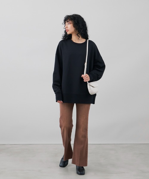 Auntie Rosa Holiday(アンティローザホリデー)の「オーバーサイズカラースウェットプルオーバー(スウェット・レディース・ホワイト/ブラック/オレンジ/グレー/カーキ/パープル・FREE)」の18枚目の写真