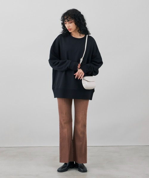 Auntie Rosa Holiday(アンティローザホリデー)の「オーバーサイズカラースウェットプルオーバー(スウェット・レディース・ホワイト/ブラック/オレンジ/グレー/カーキ/パープル・FREE)」の19枚目の写真