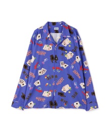 Schott/ショット/NEON SIGN＆CARD LS SHIRT/ネオンサインハワイアンシャツ