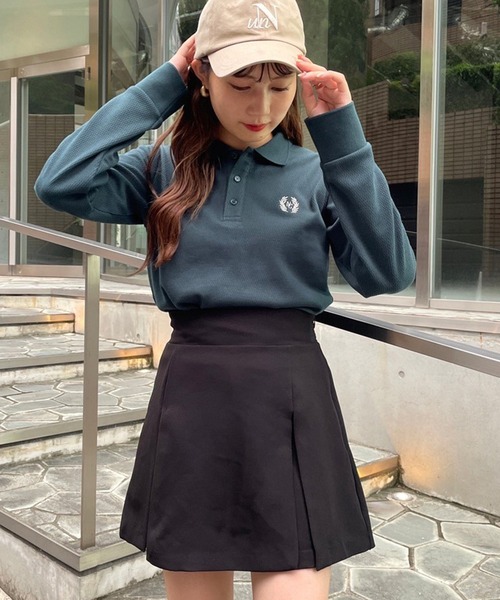 one after another NICE CLAUP（ワンアフターアナザーナイスクラップ）の「ボックスプリーツスカパン（その他パンツ・レディース・ブラック/ベージュ/ベージュ系その他・FREE）」の4枚目の写真