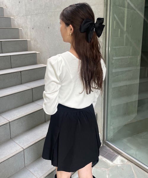 one after another NICE CLAUP（ワンアフターアナザーナイスクラップ）の「ボックスプリーツスカパン（その他パンツ・レディース・ブラック/ベージュ/ベージュ系その他・FREE）」の19枚目の写真