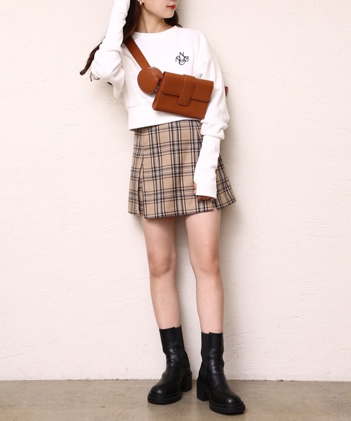 one after another NICE CLAUP（ワンアフターアナザーナイスクラップ）の「ボックスプリーツスカパン（その他パンツ・レディース・ブラック/ベージュ/ベージュ系その他・FREE）」の10枚目の写真