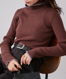 CIAOPANIC TYPY | アンチピリング配色ステッチタートルニット(ニット/セーター)