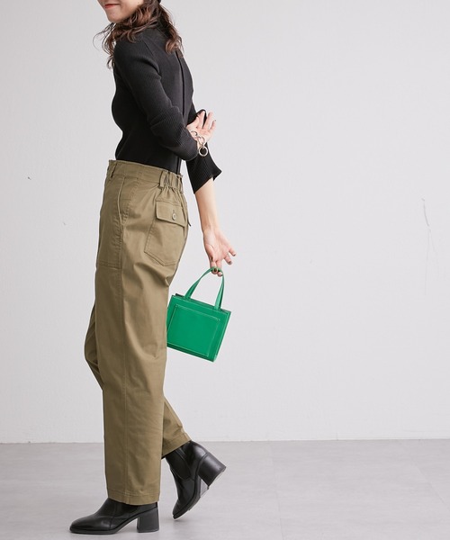 CIAOPANIC TYPY(チャオパニックティピー)の「【WEB限定】アンチピリング配色ステッチタートルニット(ニット/セーター・レディース・ブラック/グレー/オフホワイト/カーキ/サックスブルー/オレンジ/ピンク/ブラウン/ブルー/マスタード・ONE SIZE)」の22枚目の写真