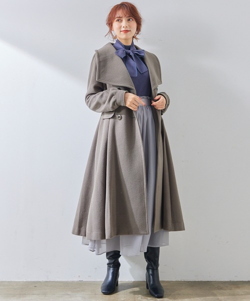 にっこり様　12Twelve Agendaスクエアビックカラーダブルウールコート SALE】スクエアビックカラーダブルウールコート - 12Twelve Agenda