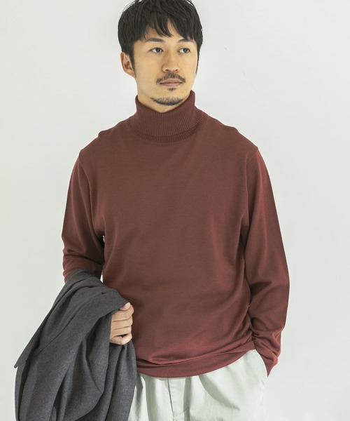 URBAN RESEARCH（アーバンリサーチ）の「イタリアンウールタートルネックニット（ニット/セーター・メンズ・ホワイト/ブラック/ブラウン系その他/ベージュ系その他/ブルー系その他・SMALL/MEDIUM/LARGE/X-LARGE）」の11枚目の写真