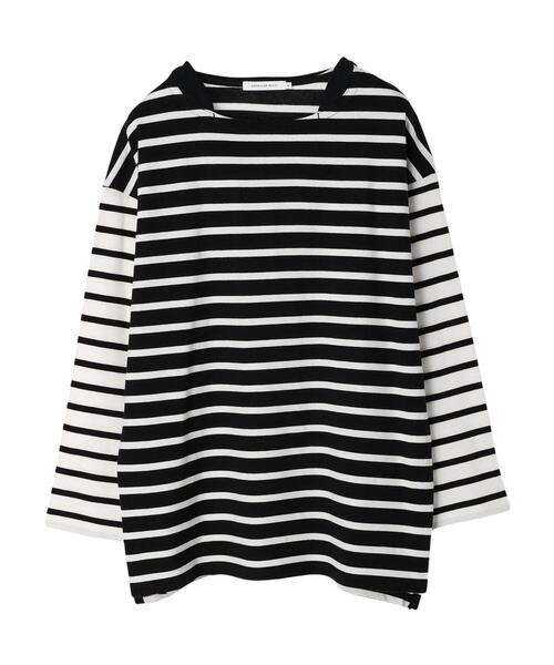 AMERICAN HOLIC（アメリカンホリック）の「マルチボーダーカットチュニック（Tシャツ/カットソー・レディース・A/ブラック/B・M/L）」の22枚目の写真
