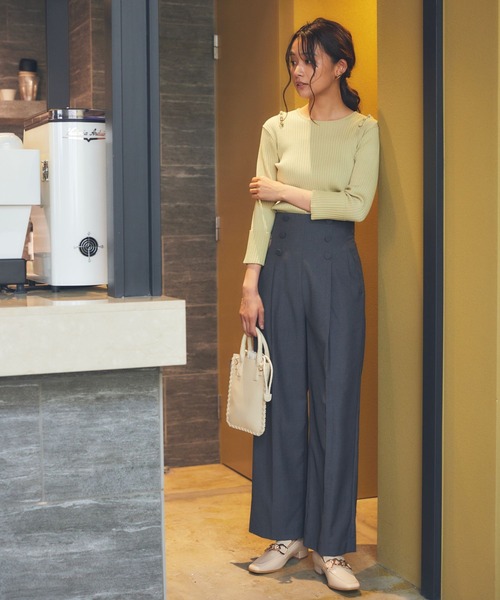 Andemiu（アンデミュウ）の「アソートフロントボタンパンツ