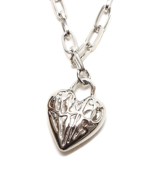 atmos pink（アトモスピンク）の「atmos pink クリップチェーン ハートロゴネックレス / アトモスピンク クリップチェーン ハートロゴネックレス（ネックレス・レディース・シルバー/ゴールド・FREE）」の7枚目の写真