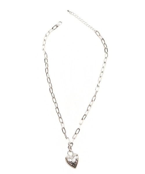 atmos pink（アトモスピンク）の「atmos pink クリップチェーン ハートロゴネックレス / アトモスピンク クリップチェーン ハートロゴネックレス（ネックレス・レディース・シルバー/ゴールド・FREE）」の6枚目の写真