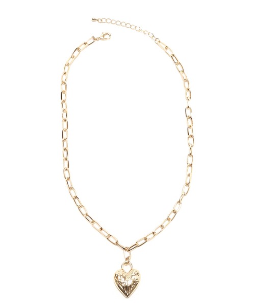 atmos pink（アトモスピンク）の「atmos pink クリップチェーン ハートロゴネックレス / アトモスピンク クリップチェーン ハートロゴネックレス（ネックレス・レディース・シルバー/ゴールド・FREE）」の3枚目の写真