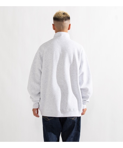 APPLEBUM(アップルバム)の「"Apbm" Half Zip Sweat(パーカー・メンズ・アッシュグレー/ブラック・LARGE/X-LARGE)」の6枚目の写真