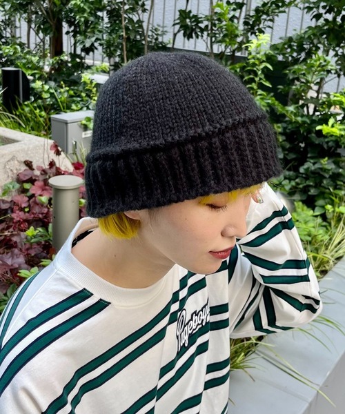 PBLIM(ページボーイリム)の「PAGEBOYLIM/ニットバケハ(ハット・レディース・ブラック/クリーム・FREE)」の3枚目の写真