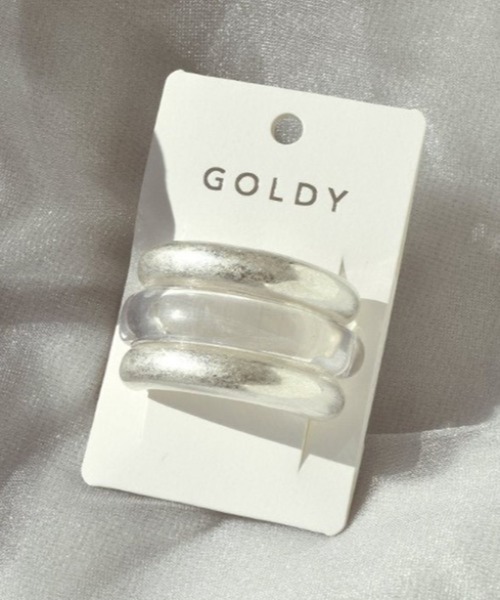 GOLDY(ゴールディ)の「【GOLDY】クリア × メタル コンビネーション ヘアカフ / 6221241 / 6221242 / 6230205(ヘアゴム・レディース・ゴールド/シルバー/シルバー系その他3/シルバー系その他5/シルバー系その他/ゴールド系その他5/ゴールド系その他3/ゴールド系その他4/ゴールド系その他2・FREE)」の5枚目の写真