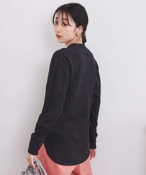 coen(コーエン)の「ピーチプチハイネックロングスリーブTシャツ(Tシャツ/カットソー・レディース・ブラック/ライラック/ホワイト/ケリー・L/M)」の16枚目の写真