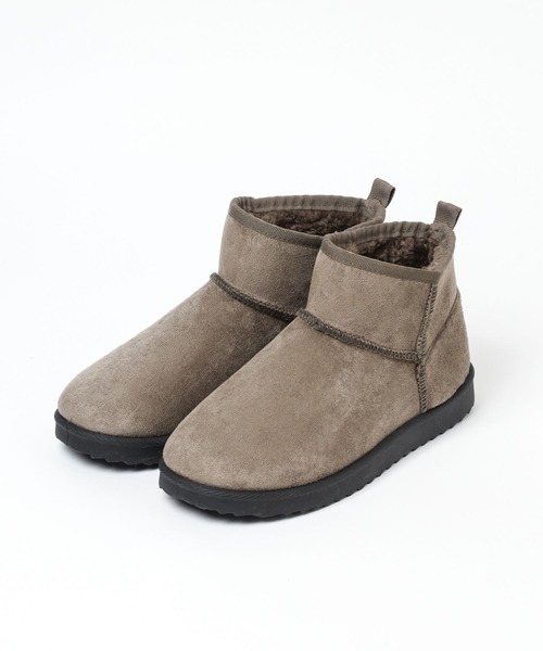 LEPSIM（レプシィム）の「ソフトフェイクムートンブーツ　168282（ブーツ・レディース・ブラック/グレイッシュベージュ/ブラウン・LARGE/SMALL/MEDIUM）」の10枚目の写真