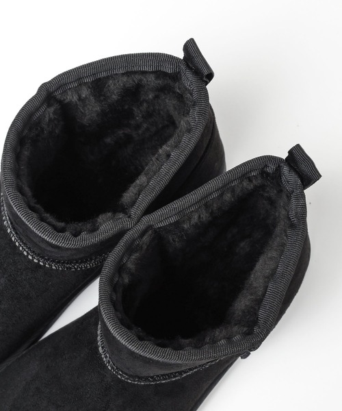 LEPSIM（レプシィム）の「ソフトフェイクムートンブーツ　168282（ブーツ・レディース・ブラック/グレイッシュベージュ/ブラウン・LARGE/SMALL/MEDIUM）」の19枚目の写真