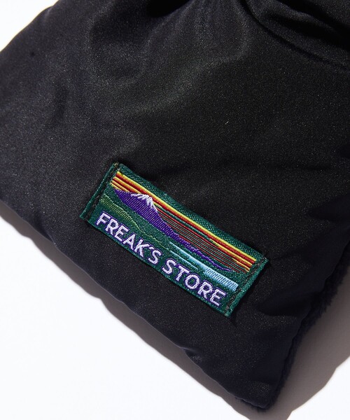 FREAK'S STORE（フリークスストア）の「WEB限定 中綿 フリース 切り替えマフラー/ネックゲイター/ネックウォーマー（マフラー・メンズ・オリーブ/ブラック・ﾌﾘ-）」の3枚目の写真