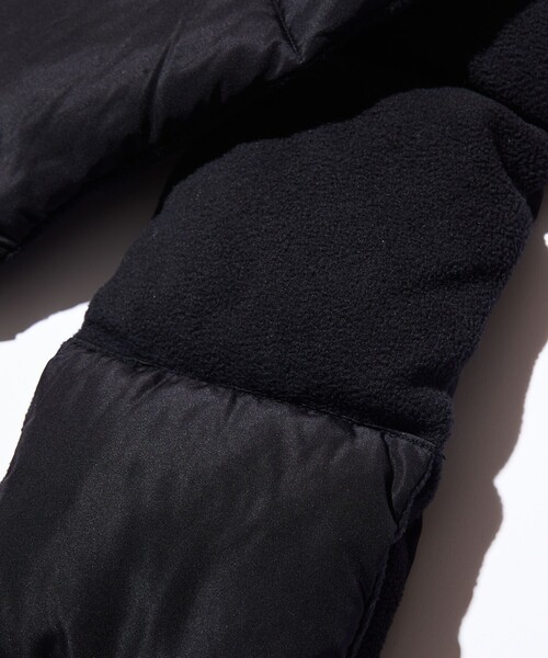 FREAK'S STORE（フリークスストア）の「WEB限定 中綿 フリース 切り替えマフラー/ネックゲイター/ネックウォーマー（マフラー・メンズ・オリーブ/ブラック・ﾌﾘ-）」の4枚目の写真