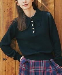 and R | ビッグカラーニットプルオーバー(ニット/セーター)