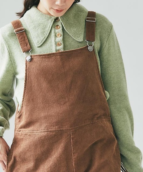 and R（アンドアール）の「ビッグカラーニットプルオーバー（ニット/セーター・レディース・ベージュ/イエロー/ブラック・FREE）」の12枚目の写真