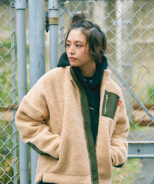 Leyline(レイライン)の「【Leyline】Boa cutback jkt(その他アウター・レディース・ベージュ・FREE)」の7枚目の写真