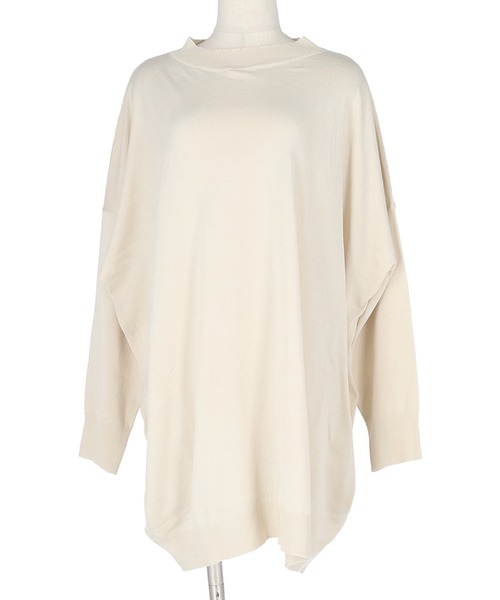 coca(coca)(コカ)の「オーバーサイズニットチュニック(チュニック・レディース・ベージュ/ネイビー/グレー・ONE SIZE)」の16枚目の写真