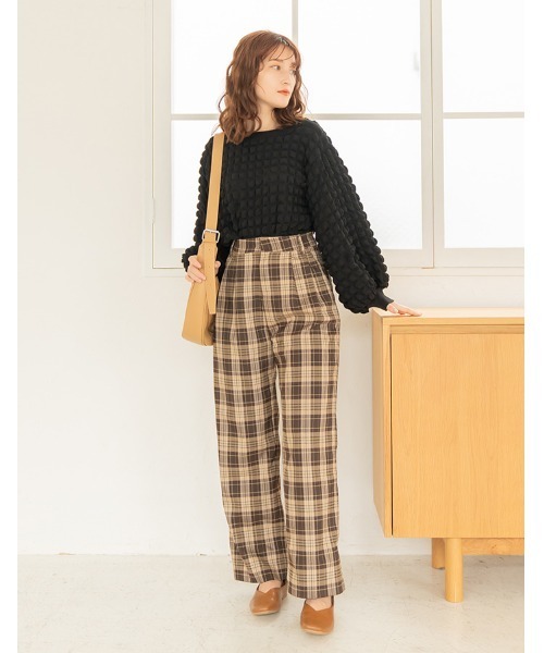 chocomee(チョコミー)の「pocopoco pullover/ポコポコプルオーバー(シャツ/ブラウス・レディース・アイボリー/ブラック・FREE)」の15枚目の写真