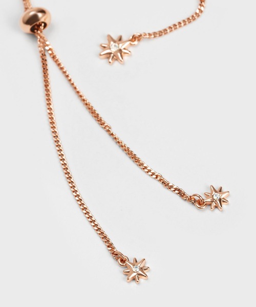 CHARLES & KEITH(チャールズ & キース)の「スターモチーフ クリスタルエンベリッシュドダブルネックレス(ネックレス・レディース・シルバー/ゴールド/ゴールド系その他・FREE)」の17枚目の写真