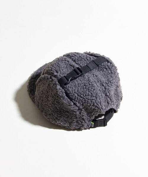 halo commodity（ハロ　コモディティー）の「【halo Commodity/ハロ コモディティー】Makalu Flap Cap ボア フリース（キャップ・メンズ・グレー/グレイッシュブルー/ブラック・FREE）」の11枚目の写真