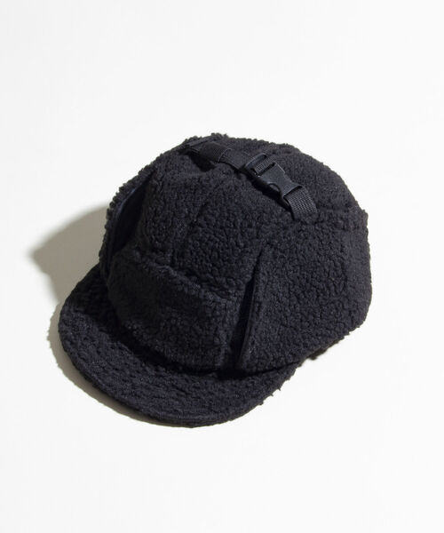halo commodity（ハロ　コモディティー）の「【halo Commodity/ハロ コモディティー】Makalu Flap Cap ボア フリース（キャップ・メンズ・グレー/グレイッシュブルー/ブラック・FREE）」の13枚目の写真