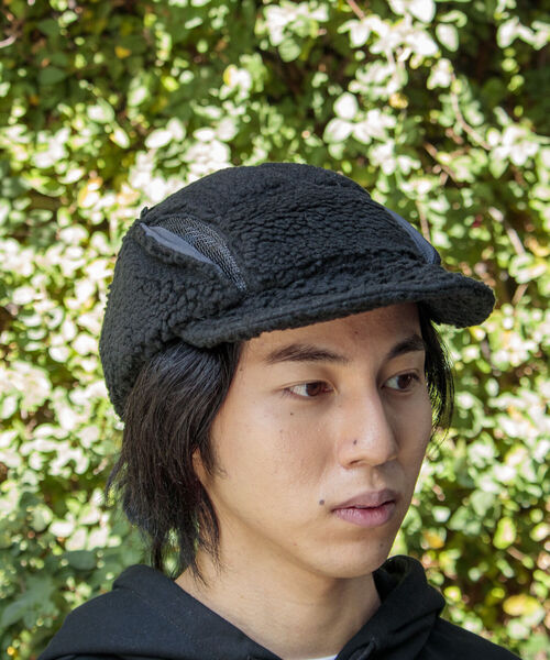 halo commodity（ハロ　コモディティー）の「【halo Commodity/ハロ コモディティー】Makalu Flap Cap ボア フリース（キャップ・メンズ・グレー/グレイッシュブルー/ブラック・FREE）」の16枚目の写真