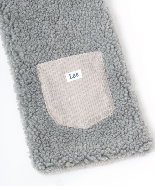 Lee(リー)の「Lee/リー BOA MUFFLER/差し込みボアマフラー(マフラー・レディース・モカ/グリーン/ライトグレー/アイボリー/ブラック・FREE)」の6枚目の写真