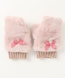 axes femme（アクシーズファム）の「ネコモチーフファーミトン（手袋・キッズ）」