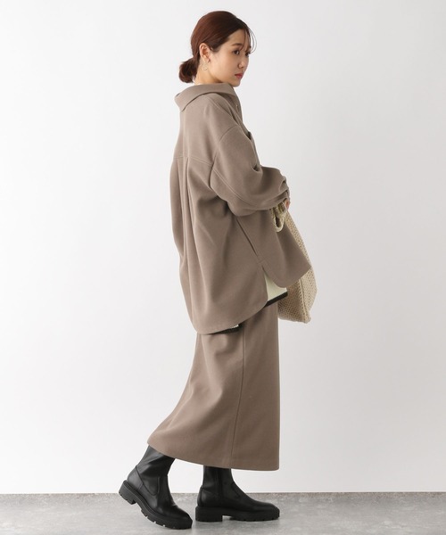 GLOBAL WORK（グローバルワーク）の「軽やかストレッチIラインスカート/123184（スカート・レディース・オフホワイト/ブラウン系その他6・MEDIUM/LARGE）」の13枚目の写真