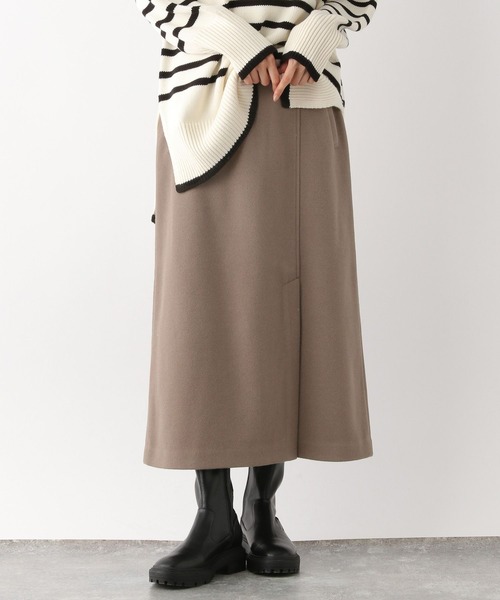 GLOBAL WORK（グローバルワーク）の「軽やかストレッチIラインスカート/123184（スカート・レディース・オフホワイト/ブラウン系その他6・MEDIUM/LARGE）」の14枚目の写真