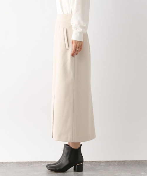 GLOBAL WORK（グローバルワーク）の「軽やかストレッチIラインスカート/123184（スカート・レディース・オフホワイト/ブラウン系その他6・MEDIUM/LARGE）」の17枚目の写真