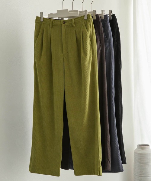 SENSE OF PLACE by URBAN RESEARCH(センスオブプレイスバイアーバンリサーチ)の「コーデュロイタックワイドパンツ(その他パンツ・メンズ・ブラウン/オリーブ/ブルー/ブラック・LARGE/MEDIUM)」の5枚目の写真
