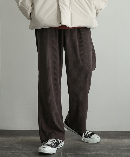 SENSE OF PLACE by URBAN RESEARCH(センスオブプレイスバイアーバンリサーチ)の「コーデュロイタックワイドパンツ(その他パンツ・メンズ・ブラウン/オリーブ/ブルー/ブラック・LARGE/MEDIUM)」の22枚目の写真