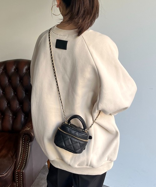 prose verse(プロズヴェール)の「バックタグオーバーサイズ裏起毛スウェット(スウェット・レディース・アイボリー/チャコール/グレー・MEDIUM)」の5枚目の写真