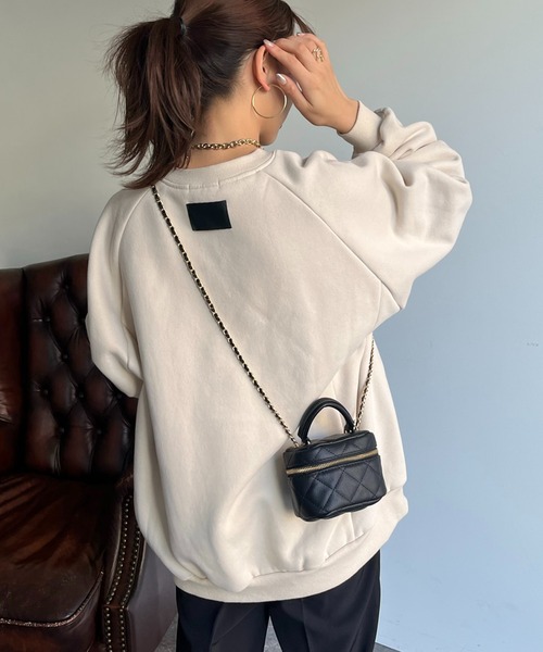 prose verse(プロズヴェール)の「バックタグオーバーサイズ裏起毛スウェット(スウェット・レディース・アイボリー/チャコール/グレー・MEDIUM)」の8枚目の写真