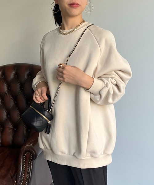 prose verse(プロズヴェール)の「バックタグオーバーサイズ裏起毛スウェット(スウェット・レディース・アイボリー/チャコール/グレー・MEDIUM)」の9枚目の写真