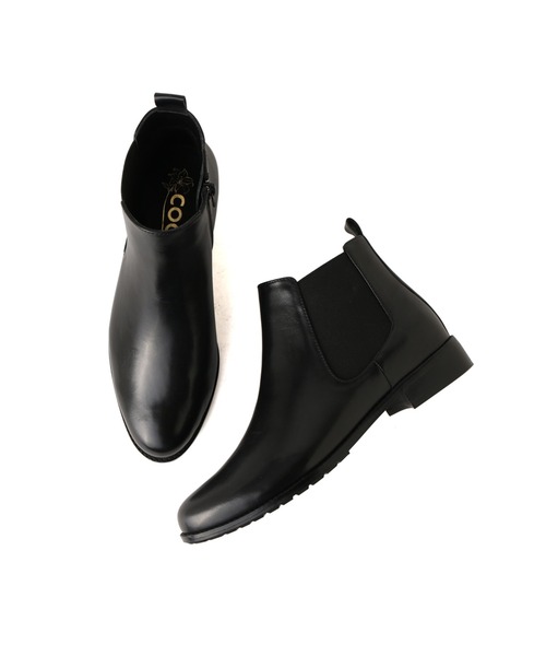 coca(ANDEX shoes product)(コカ)の「本革 サイドゴアショートブーツ(ブーツ・レディース・ブラック・22.5cm/23cm/23.5cm/24cm/24.5cm)」の5枚目の写真