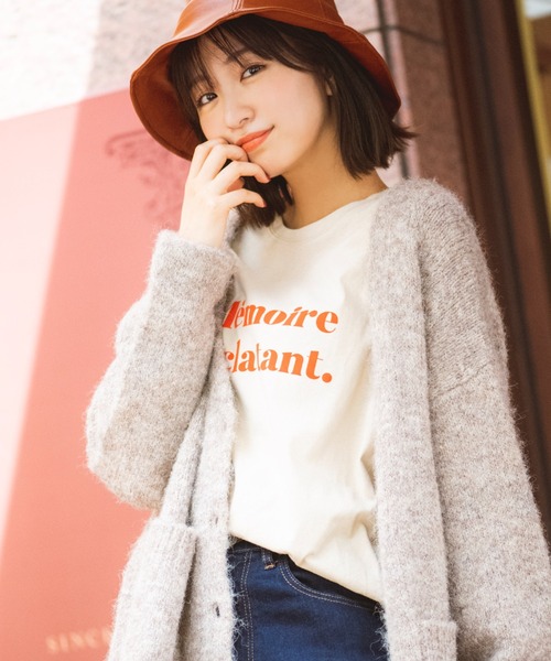 FREE'S MART（フリーズマート）の「◇フロッキーロゴロングＴシャツ（Tシャツ/カットソー・レディース・ベージュ/ホワイト・FREE）」の13枚目の写真