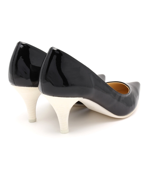 OUTLET（アウトレット）の「【CAPRICIEUX LE'MAGE】ホワイトソールパンプス（パンプス・レディース・ブラック・2.5/3.5）」の4枚目の写真