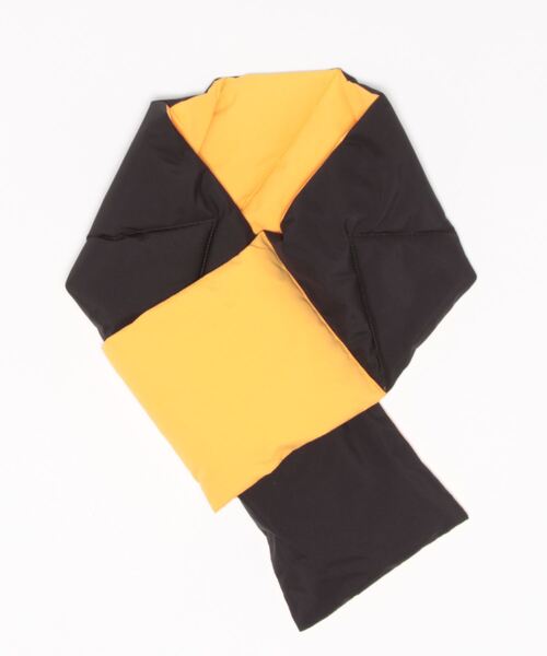 FIRST DOWN(ファーストダウン)の「【FIRST DOWN】DOWN SCARF MICROFT(マフラー・メンズ・ブラック/グリーン/イエロー・FREE)」の4枚目の写真