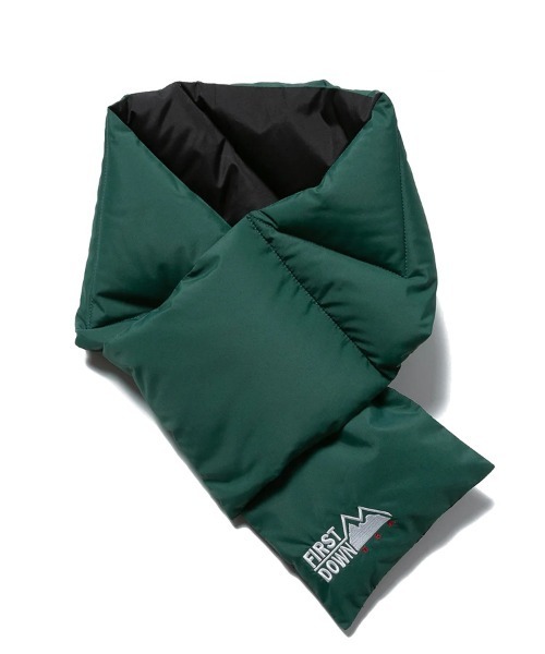 FIRST DOWN(ファーストダウン)の「【FIRST DOWN】DOWN SCARF MICROFT(マフラー・メンズ・ブラック/グリーン/イエロー・FREE)」の3枚目の写真