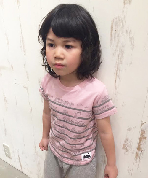 CIAOPANIC TYPY（チャオパニックティピー）の「【きかんしゃトーマス×CIAOPANIC TYPY】トーマスコラボボーダーTシャツ（Tシャツ/カットソー・キッズ・ホワイト/ネイビー/イエロー/ピンク・110/100/120/90）」の4枚目の写真